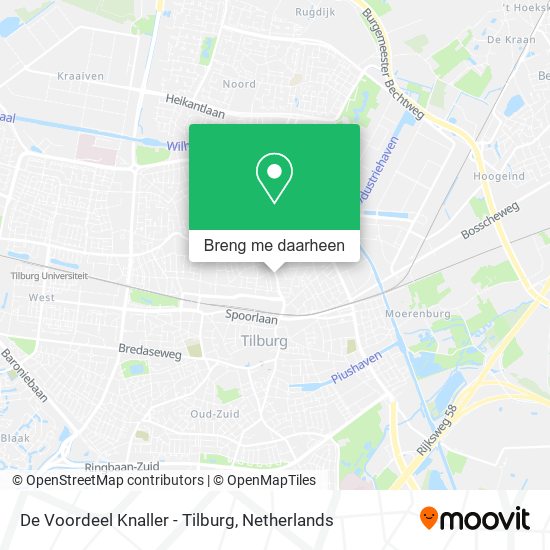 De Voordeel Knaller - Tilburg kaart