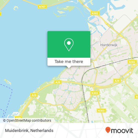 Muidenbrink, 3844 JL Harderwijk kaart