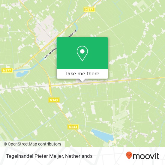 Tegelhandel Pieter Meijer, Anerweg-Noord 18 kaart
