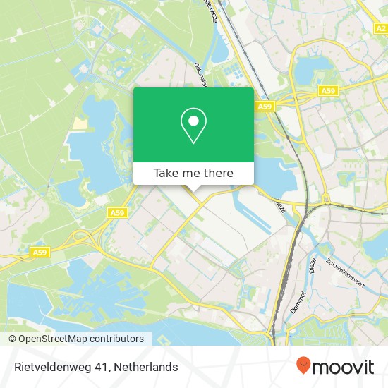 Rietveldenweg 41, 5222 AP 's-Hertogenbosch kaart