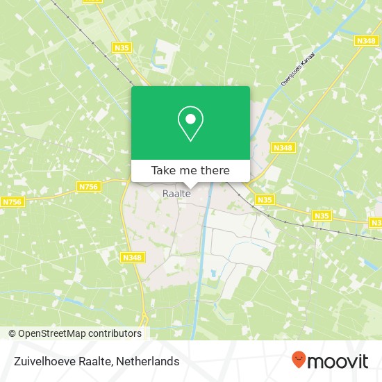 Zuivelhoeve Raalte, Herenstraat 25 kaart