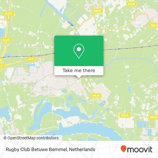 Rugby Club Betuwe Bemmel, Drieske 5 kaart