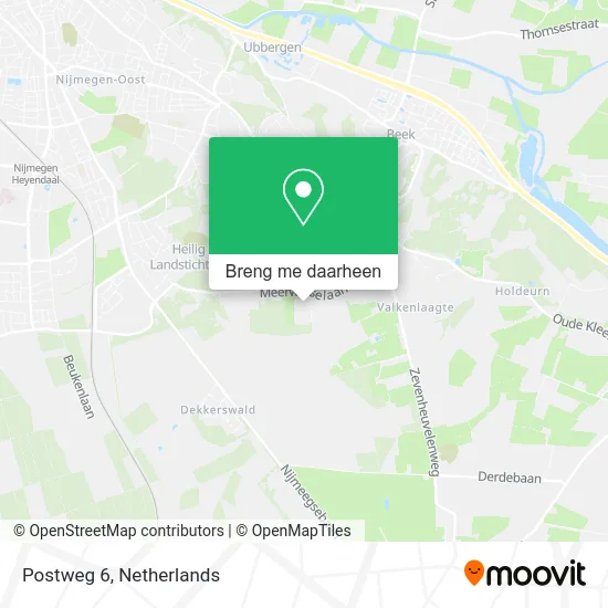 Postweg 6 kaart