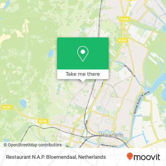 Restaurant N.A.P. Bloemendaal, Kerkplein 16A kaart