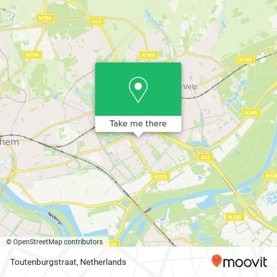 Toutenburgstraat, Toutenburgstraat, 6825 Arnhem, Nederland kaart