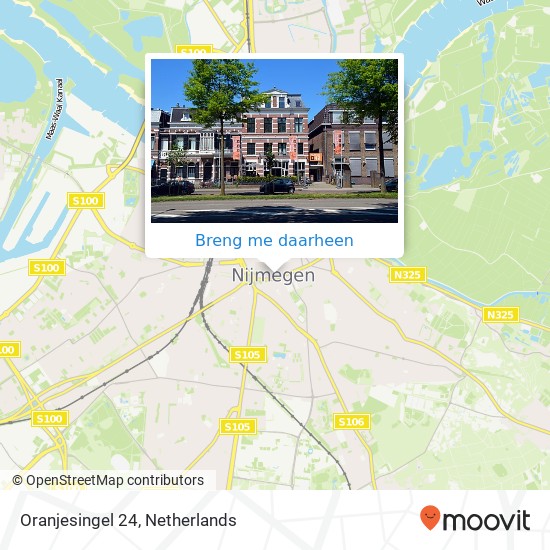 Oranjesingel 24, 6511 NV Nijmegen kaart