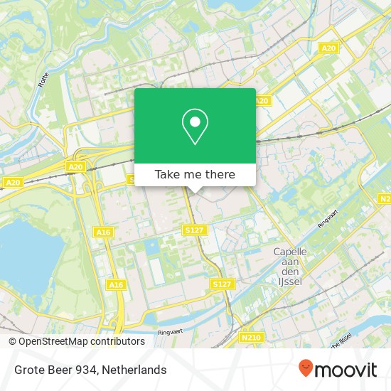 Grote Beer 934, 3067 MB Rotterdam kaart