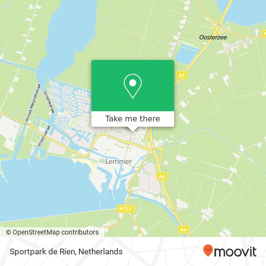 Sportpark de Rien, Straatweg 52 kaart
