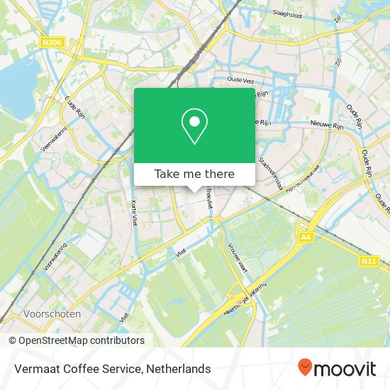 Vermaat Coffee Service, Rooseveltstraat 43 kaart