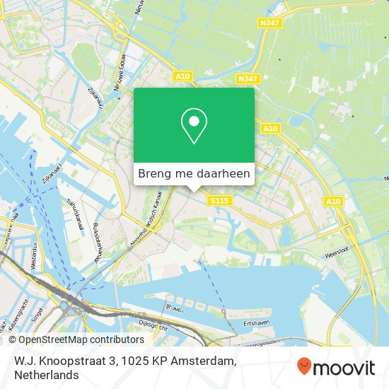W.J. Knoopstraat 3, 1025 KP Amsterdam kaart