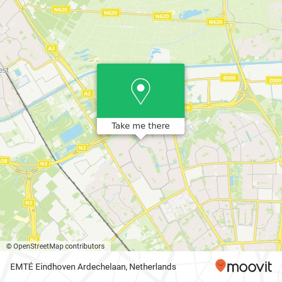 EMTÉ Eindhoven Ardechelaan, Ardèchelaan 5 kaart