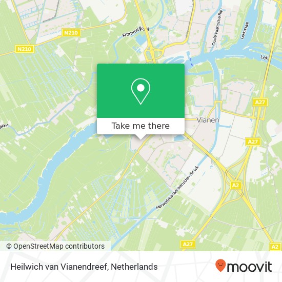 Heilwich van Vianendreef, Heilwich van Vianendreef, 4133 Vianen, Nederland kaart