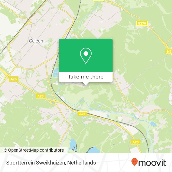 Sportterrein Sweikhuizen, Bergstraat 1 kaart