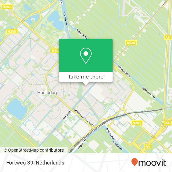 Fortweg 39, 2131 WH Hoofddorp kaart