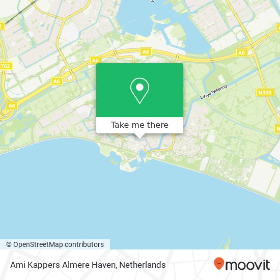 Ami Kappers Almere Haven, Kerkgracht 21 kaart