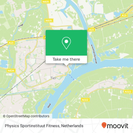 Physics Sportinstituut Fitness, Oude Haven 3 kaart