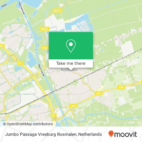 Jumbo Passage Vreeburg Rosmalen, Vreeburg 10 kaart