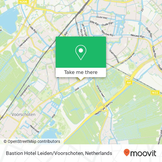 Bastion Hotel Leiden / Voorschoten kaart