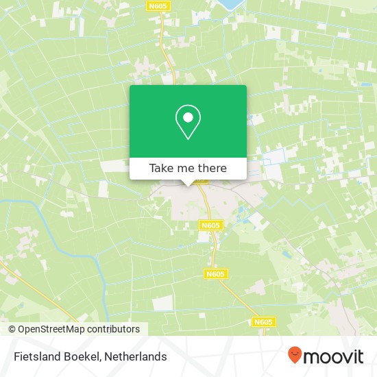 Fietsland Boekel kaart