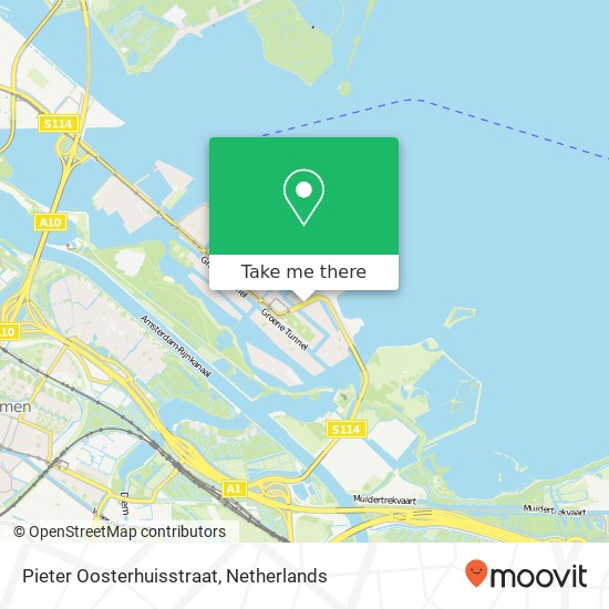 Pieter Oosterhuisstraat kaart