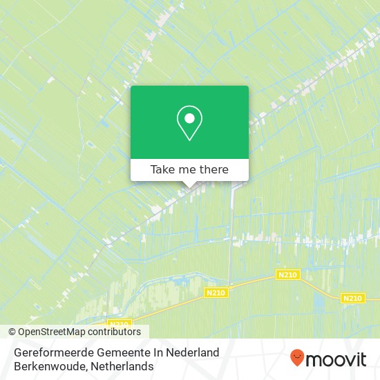 Gereformeerde Gemeente In Nederland Berkenwoude kaart