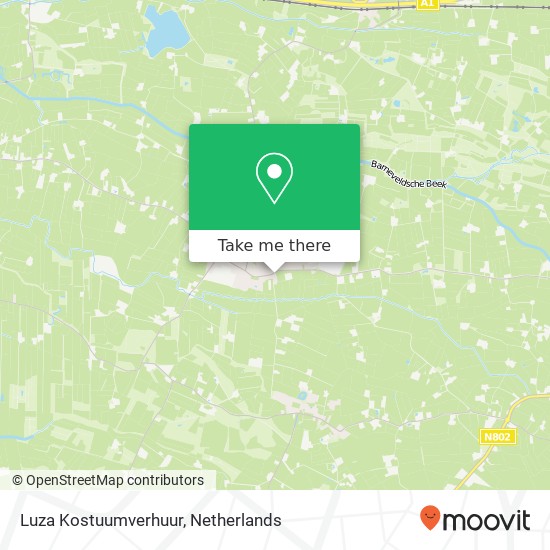 Luza Kostuumverhuur kaart