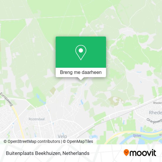 Buitenplaats Beekhuizen kaart