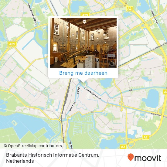 Brabants Historisch Informatie Centrum kaart