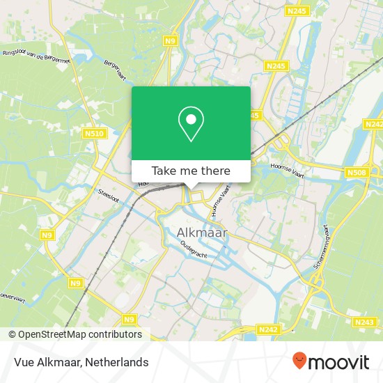 Vue Alkmaar kaart