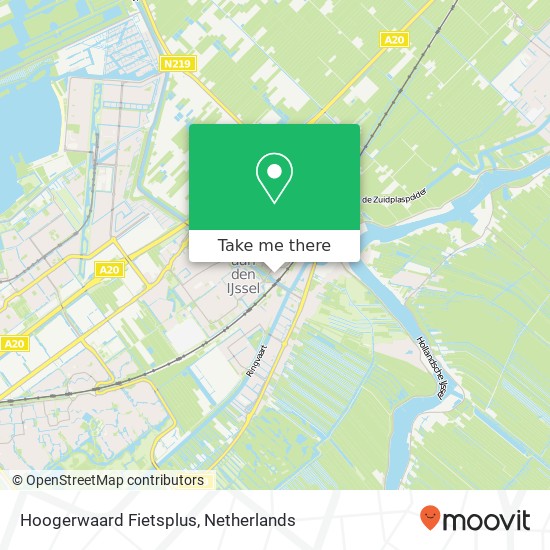 Hoogerwaard Fietsplus kaart