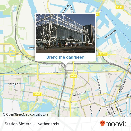 Station Sloterdijk kaart