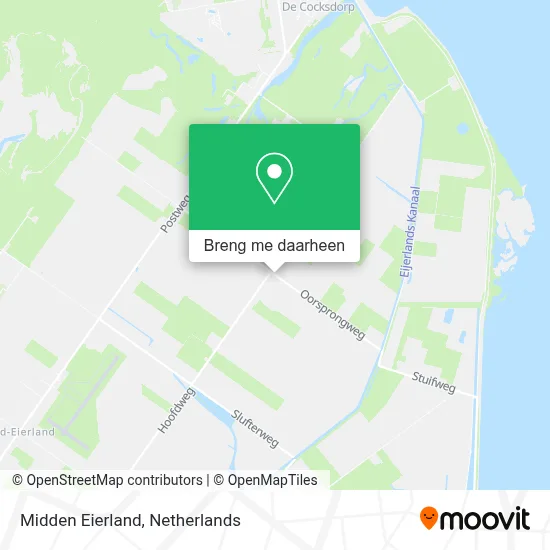 Midden Eierland kaart