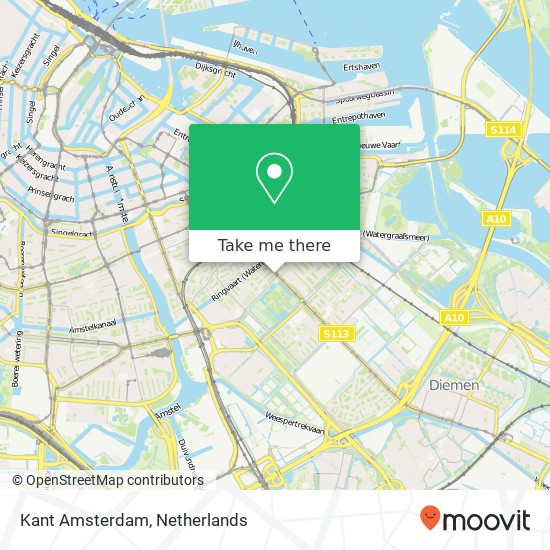 Kant Amsterdam kaart