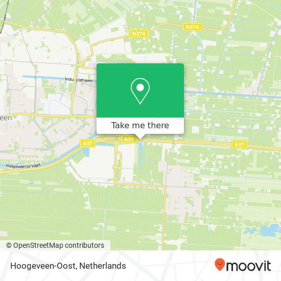 Hoogeveen-Oost kaart