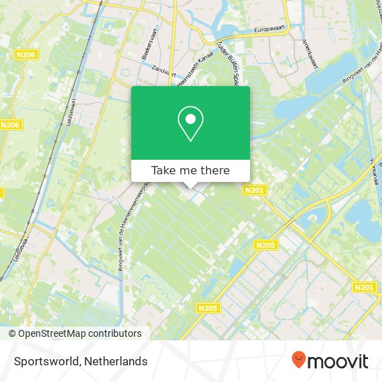 Sportsworld kaart