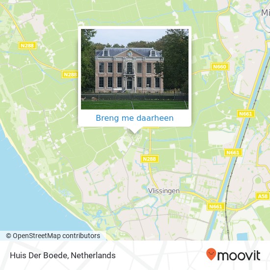 Huis Der Boede kaart