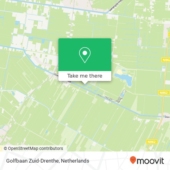 Golfbaan Zuid-Drenthe kaart