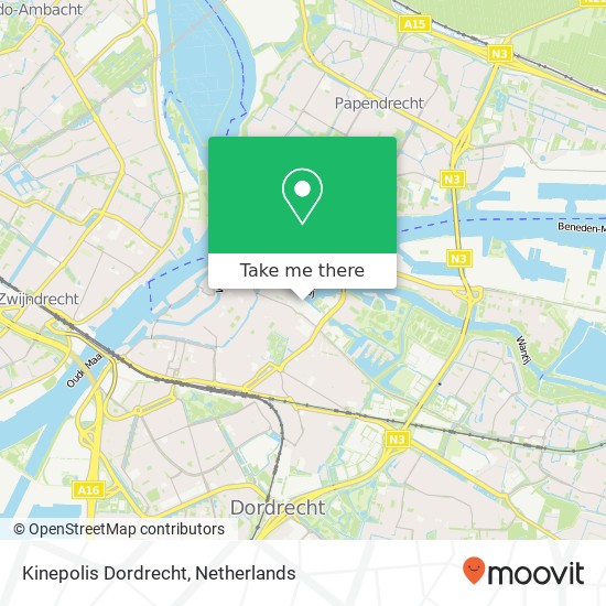 Kinepolis Dordrecht kaart