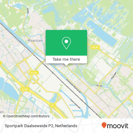 Sportpark Daalseweide P2 kaart