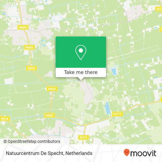 Natuurcentrum De Specht kaart