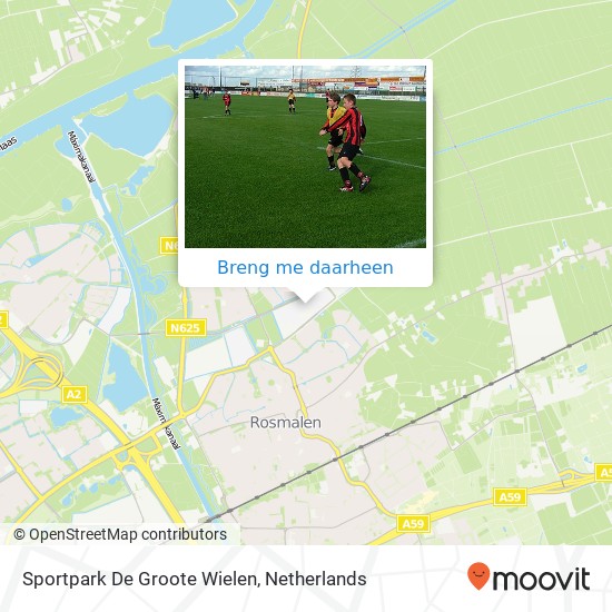 Sportpark De Groote Wielen kaart