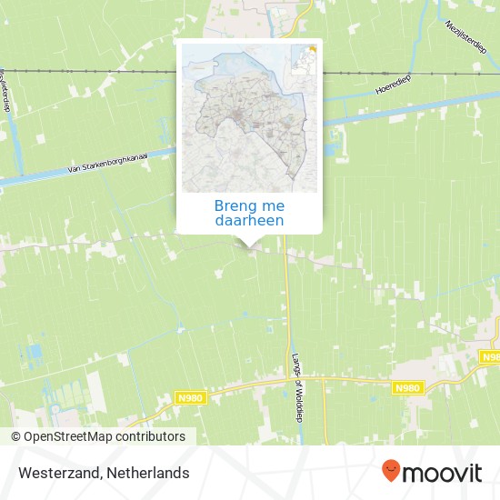 Westerzand kaart