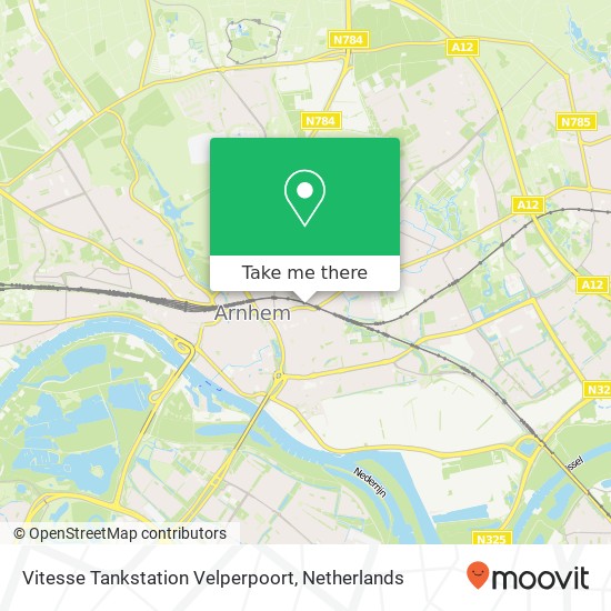 Vitesse Tankstation Velperpoort kaart