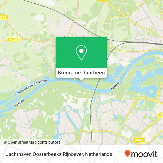 Jachthaven Oosterbeeks Rijnoever kaart
