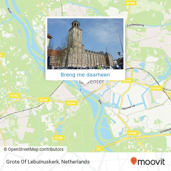 Grote Of Lebuïnuskerk kaart