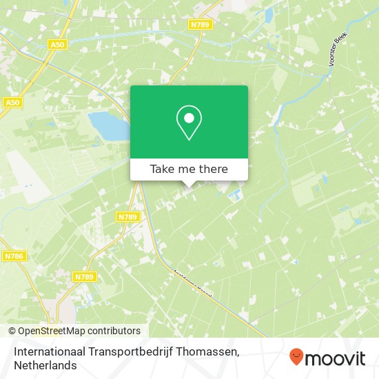 Internationaal Transportbedrijf Thomassen kaart