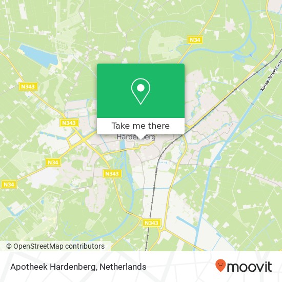 Apotheek Hardenberg kaart