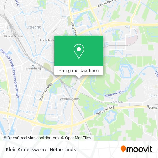 Klein Armelisweerd kaart