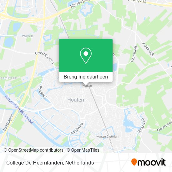 College De Heemlanden kaart