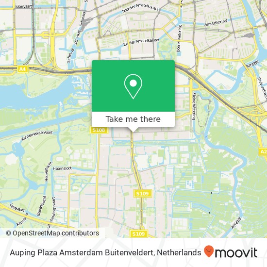 Auping Plaza Amsterdam Buitenveldert kaart